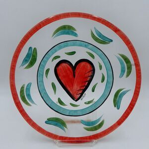 Kosta Boda Glass Hearts 13 Inch Service Plate Sandwich Platter Ulrica Vallien